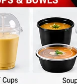 PET Cups With Dome Lid