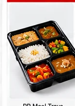 PP Meal Trays (1 to 8 Compartments)